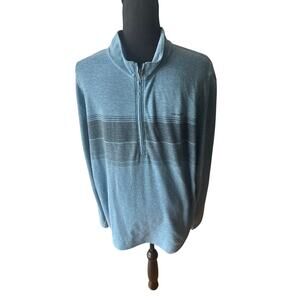 TravisMathew Bridge the Gap Blue 1/4 Zip Pullover XL